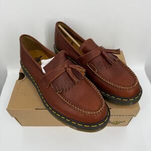 Dr. Martens Men's Adrian YS Cashew Ambassador Tassel Loafers Sz US12M EU46 Brown